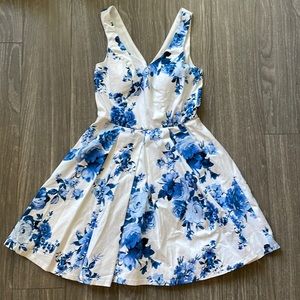 Francesca's blue floral mini dress